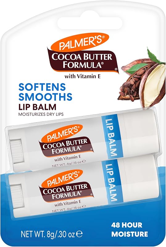 Cocoa Butter Formula Lip Balm Duo with Vitamin E (Pack…