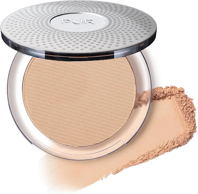 4-in-1 Pressed Mineral Makeup Powder Foundation with…
