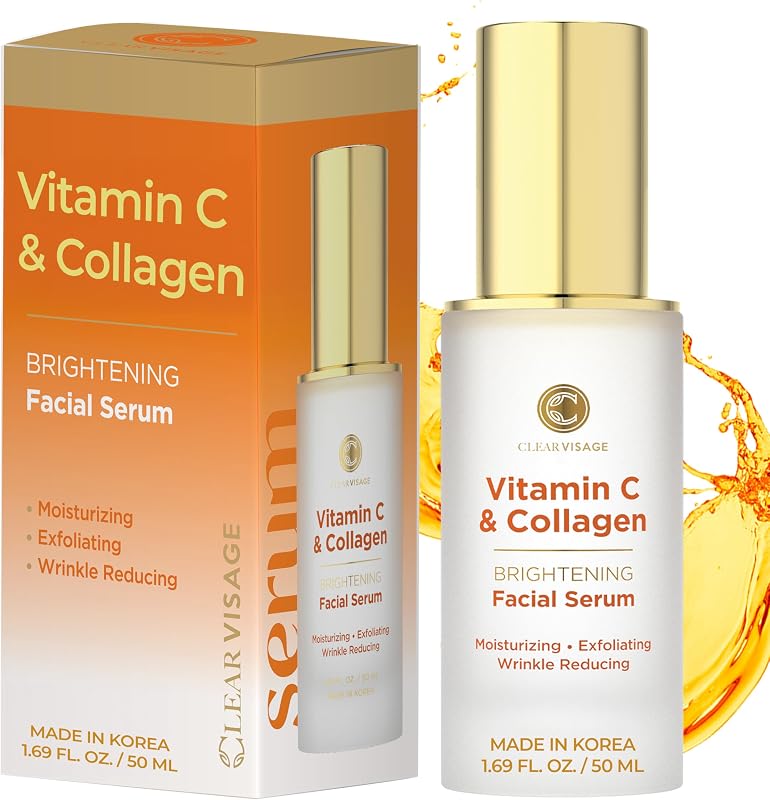 C Serum For Face with Collagen – Dermatologist Tested,…