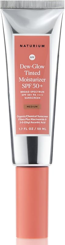Dew-Glow Tinted Moisturizer SPF 50+ Medium, Daily…