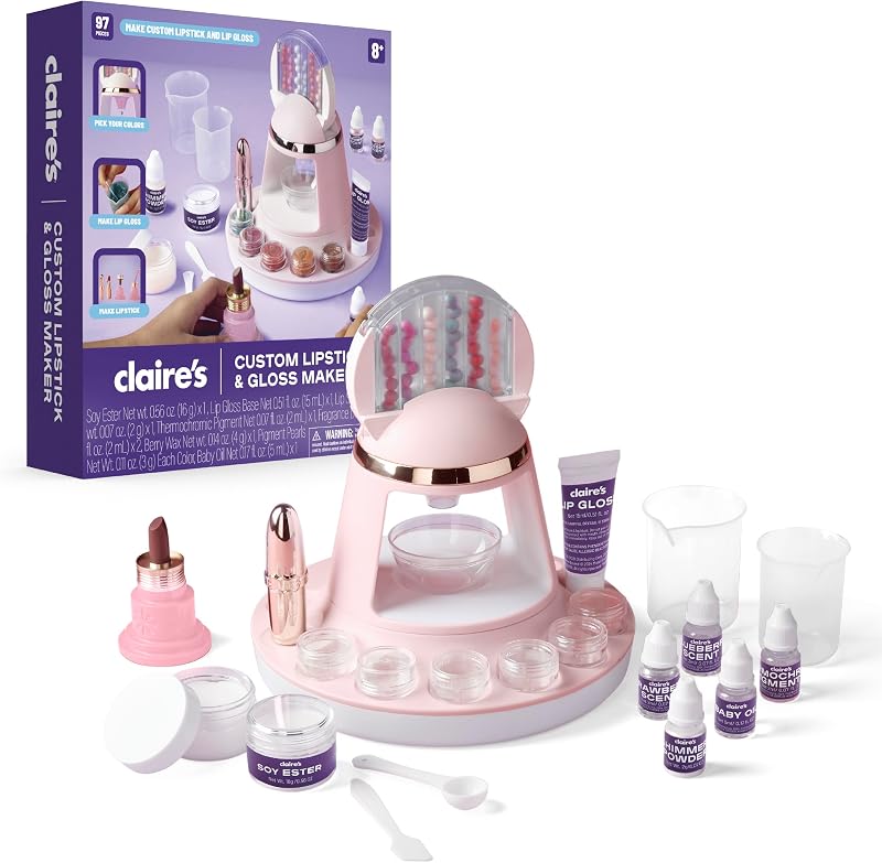 DIY Lipstick and Lip Gloss Making Kit, 97-Piece Real…