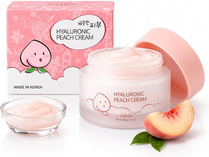 made in Korea Hyaluronic Peach Cream 2.82 Oz,…